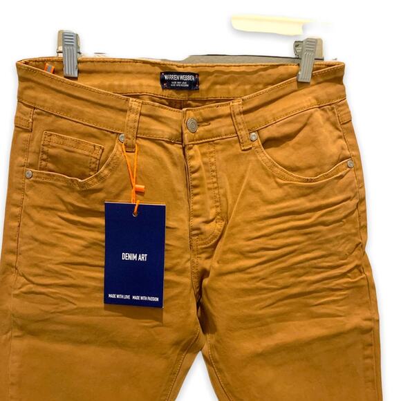 Warren Webber tan brown jeans  Size 31”waist 28.5” inseam - Picture 2 of 8
